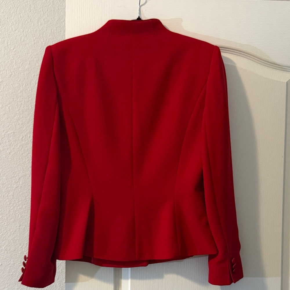 Red Women's Blazer - Picture 2 of 8